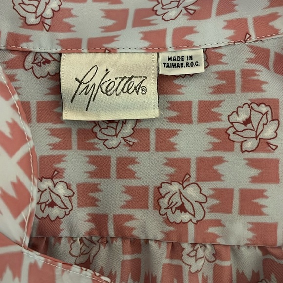 Vintage Pykettes Floral Patterned Long Sleeve Blouse Top - Vintage Size 16 - Picture 2 of 15